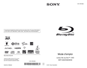 Sony BDP-BX58 Mode D'emploi