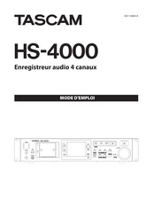 Tascam HS-4000 Mode D'emploi