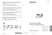 Sony BDV-F700 Mode D'emploi
