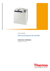 Thermo Scientific Sorvall WX+ Série Instructions D'utilisation