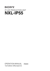 Sony NXL-IP55 Mode D'emploi