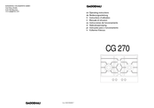 Gaggenau CG 270 Instructions D'utilisation