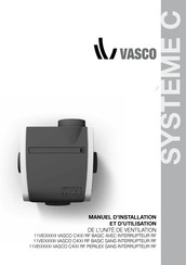 Vasco C400 RF Perilex Manuel D'installation Et D'utilisation