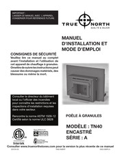 True North TN40 A Série Manuel D'installation Et Mode D'emploi