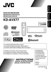 JVC KD-AVX77 Manuel D'instructions
