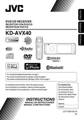 JVC KD-AVX40 Manuel D'instructions