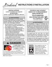 Empire Comfort Systems Boulevard DVLL72BP90 Instructions D'installation