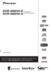 Pioneer DVR-560HX-S Mode D'emploi