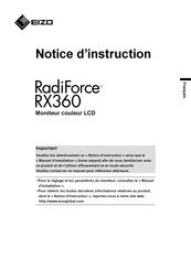 Eizo RadiForce RX360 Notice D'instruction