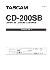Tascam CD-200SB Mode D'emploi