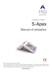 FKG S-Apex Manuel D'utilisation