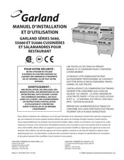 Garland S686RC Manuel D'installation Et D'utilisation