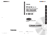 Toshiba RD-XS24SF Mode D'emploi