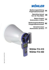 Wohler FA 410 Mode D'emploi