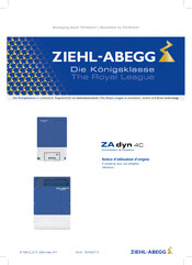 ZIEHL-ABEGG ZA dyn 4C Notice D'utilisation