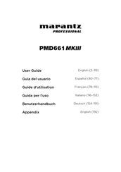 Marantz professional PMD661 MKIII Guide D'utilisation