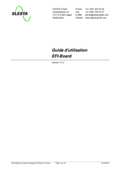 Elesta EFI-Board Guide D'utilisation
