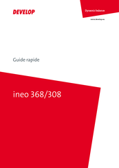 Develop ineo 368 Guide Rapide