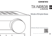 Onkyo TX-NR838 Mode D'emploi