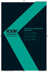 Kicker KXMA1200.2 Manuel D'utilisation