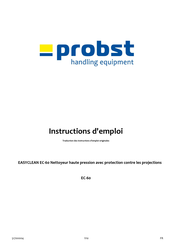 probst EASYCLEAN EC-60 Instructions D'emploi