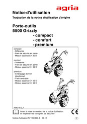 Agria 5500 Grizzly comfort Notice D'utilisation