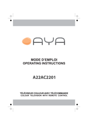 AYA A22AC2201 Mode D'emploi