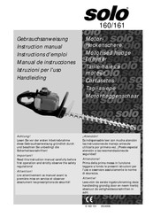 Solo 161 Instructions D'emploi