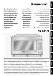 Panasonic NE-C1475 Instructions D'utilisation