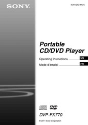 Sony DVP-FX770 Mode D'emploi