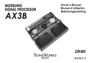 Korg TONEWORKS AX3B Manuel D'utilisation