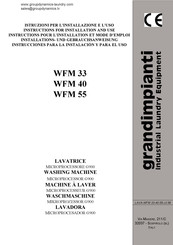 grandimpianti WFM 40 Instructions Pour L'installation Et Mode D'emploi