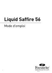 Focusrite Liquid Saffire 56 Mode D'emploi