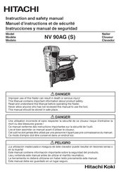 Hitachi NV 90AG Manuel D'instructions Et De Sécurité