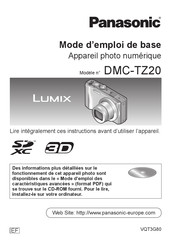 Panasonic Lumix DMC-TZ20 Mode D'emploi