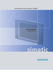 Siemens SIMATIC Panel PC 477 Instructions De Service