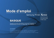 Samsung Xpress C186 Série Mode D'emploi