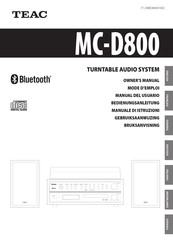 Teac MC-D800 Mode D'emploi