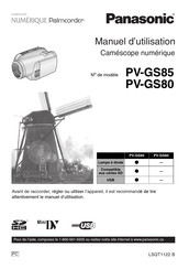 Panasonic Palmcorder PV-GS85 Manuel D'utilisation