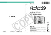 Canon PowerShot A60 Guide D'utilisation