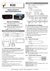 ASCON TECNOLOGIC ISTR-MK32FRA09 Manuel D'utilisation