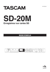 Tascam SD-20M Mode D'emploi