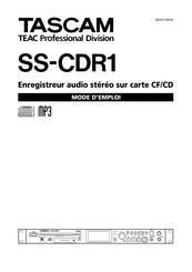Tascam SS-CDR1 Mode D'emploi