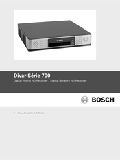 Bosch DNR753 Manuel D'installation Et D'utilisation