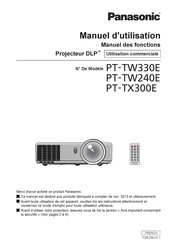 Panasonic PT-TW240E Manuel D'utilisation