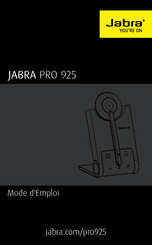 Jabra PRO 925 Mode D'emploi