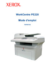 Xerox WorkCentre PE220 Mode D'emploi