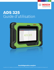 Bosch ADS 325 Guide D'utilisation