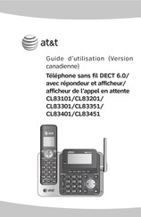 AT&T CL83101 Guide D'utilisation