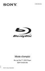 Sony BDP-S186 Mode D'emploi